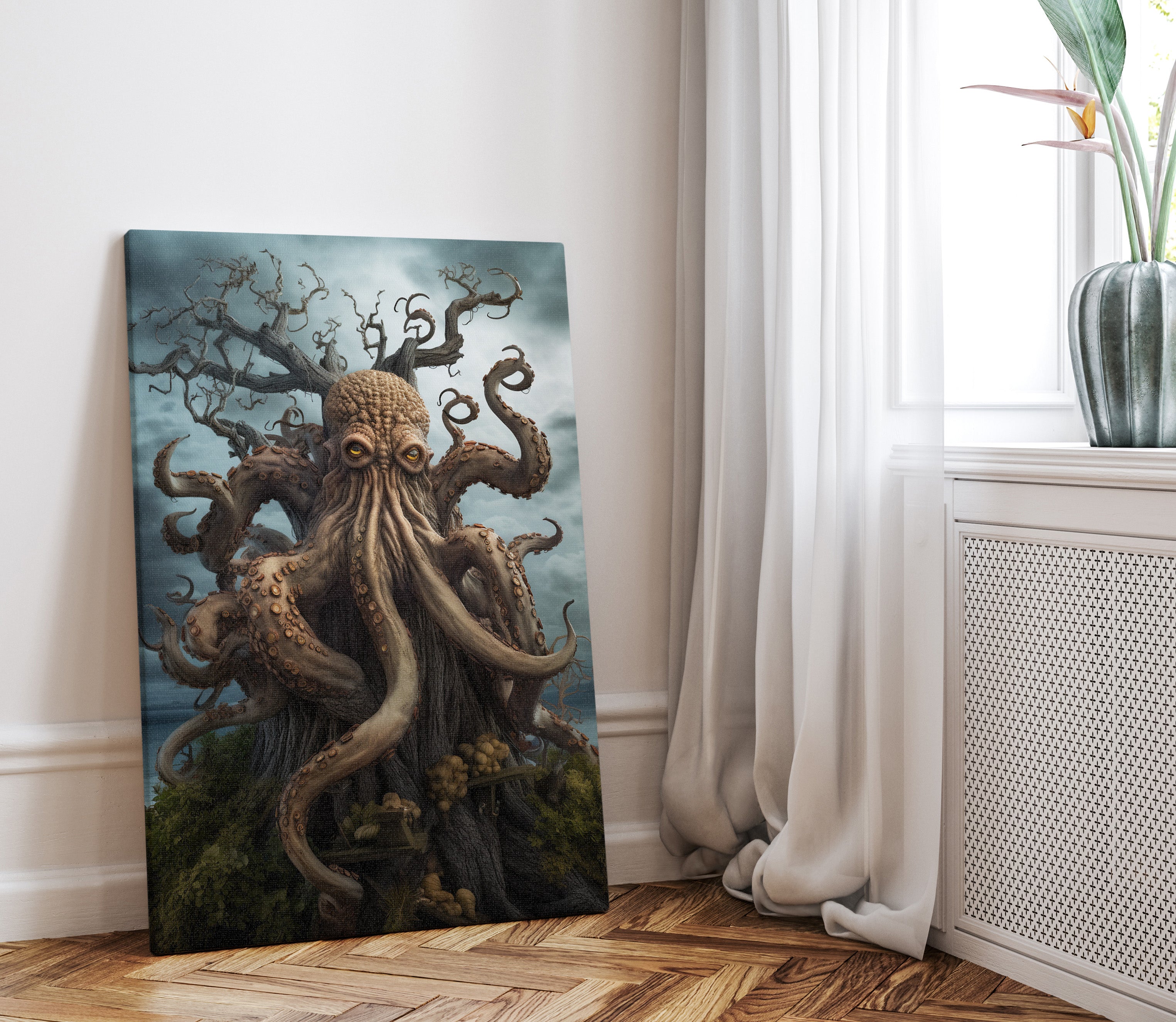 .75&quot; Matte Canvas - Cthulhu&