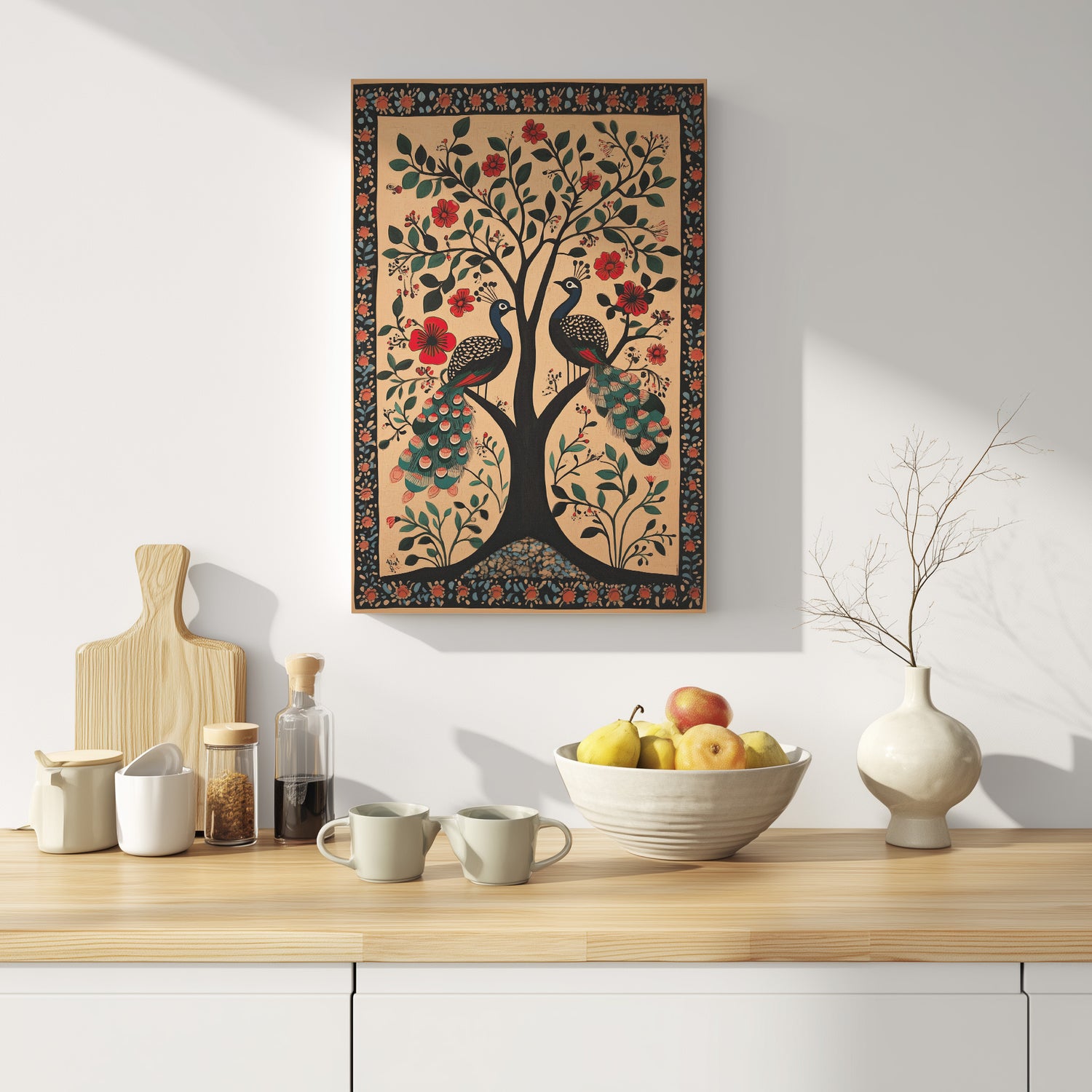 .75" Matte Canvas - Lovers Under Blooming Canopy