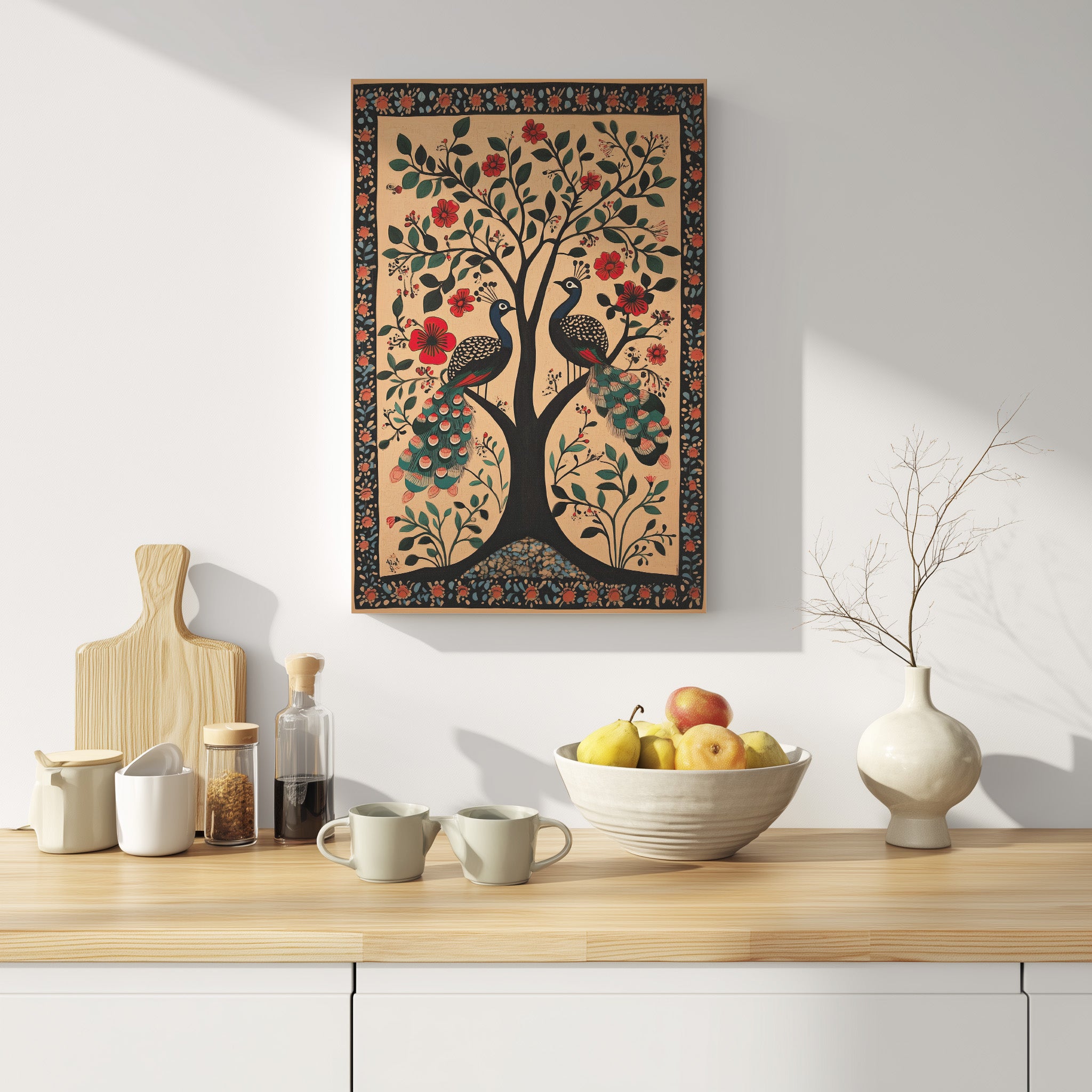 .75" Matte Canvas - Lovers Under Blooming Canopy