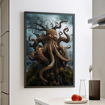 Framed Paper Print - Cthulhu&