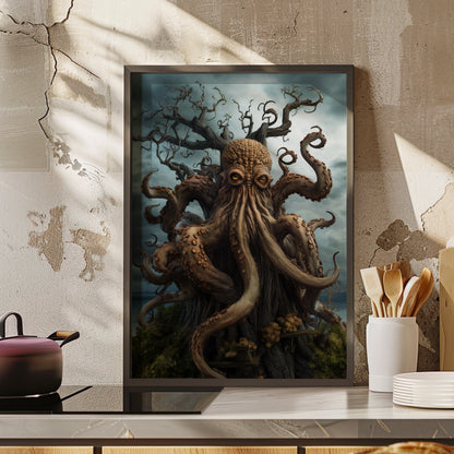 Framed Paper Print - Cthulhu&