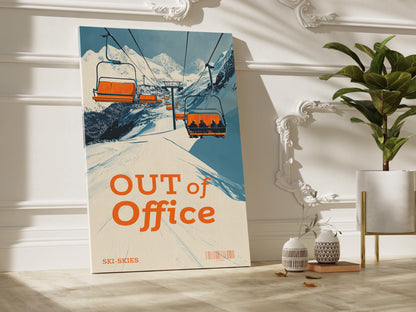 1.25" Matte Canvas - Out of Office Skies