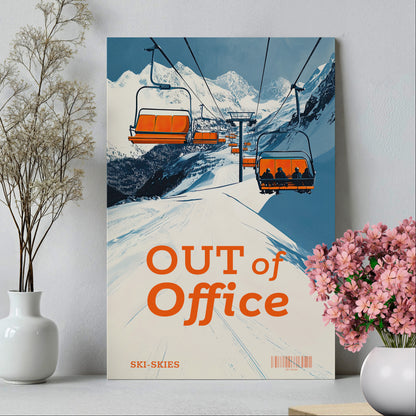 1.25" Matte Canvas - Out of Office Skies