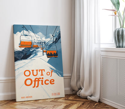 1.25" Matte Canvas - Out of Office Skies