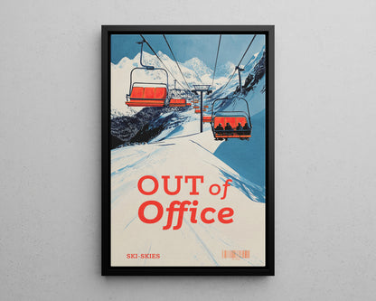 Framed Canvas - Out of Office Skies