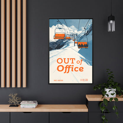 Framed Canvas - Out of Office Skies