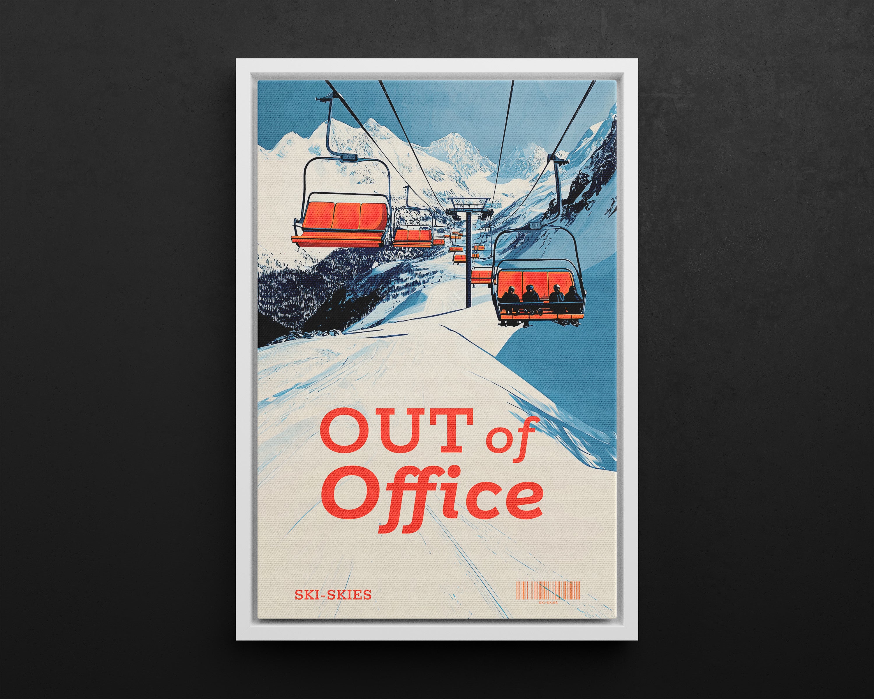 Framed Canvas - Out of Office Skies
