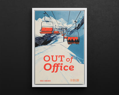 Framed Canvas - Out of Office Skies