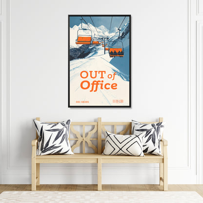 Framed Canvas - Out of Office Skies