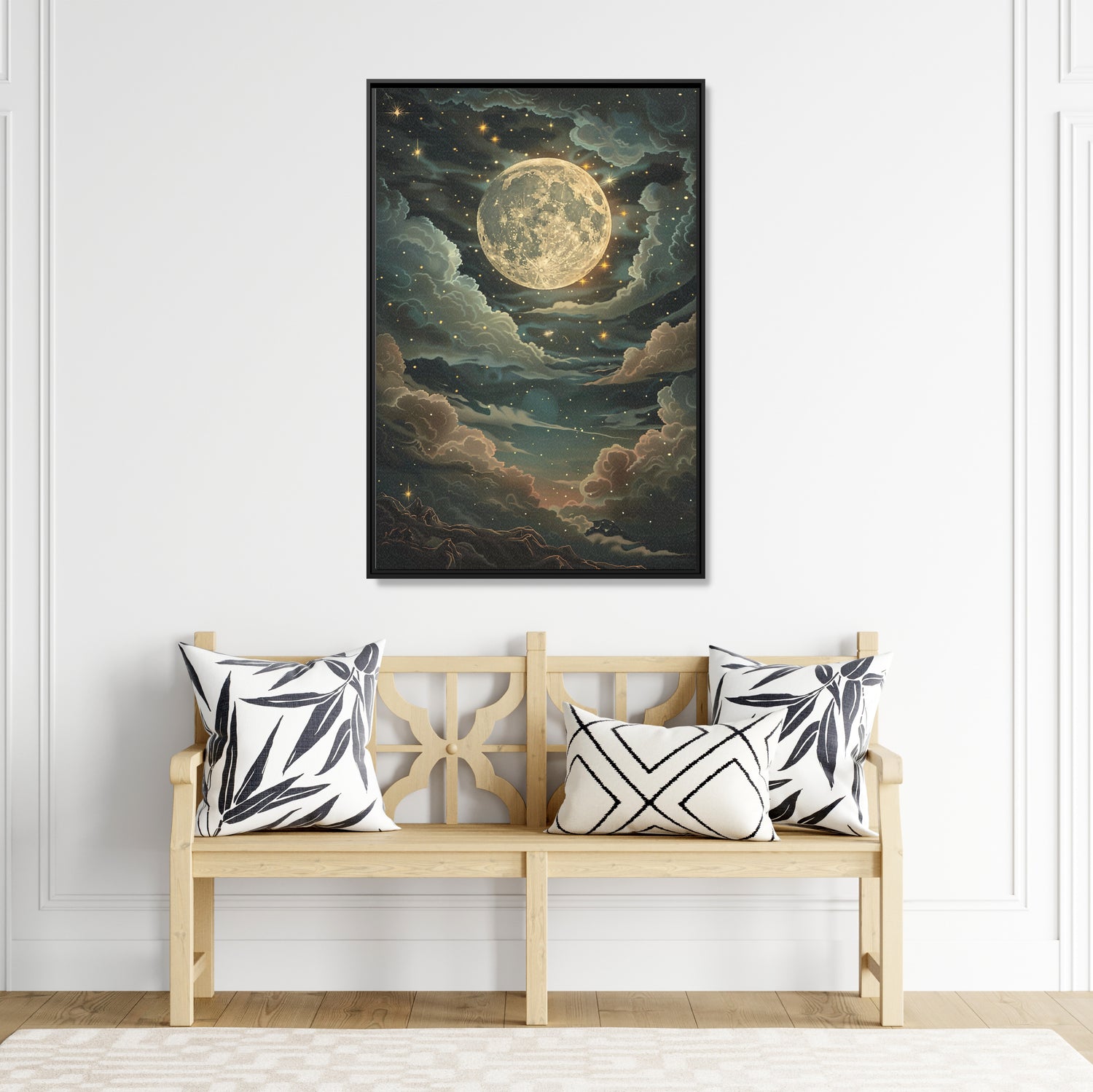Framed Canvas - Enchanting Lunar Glow