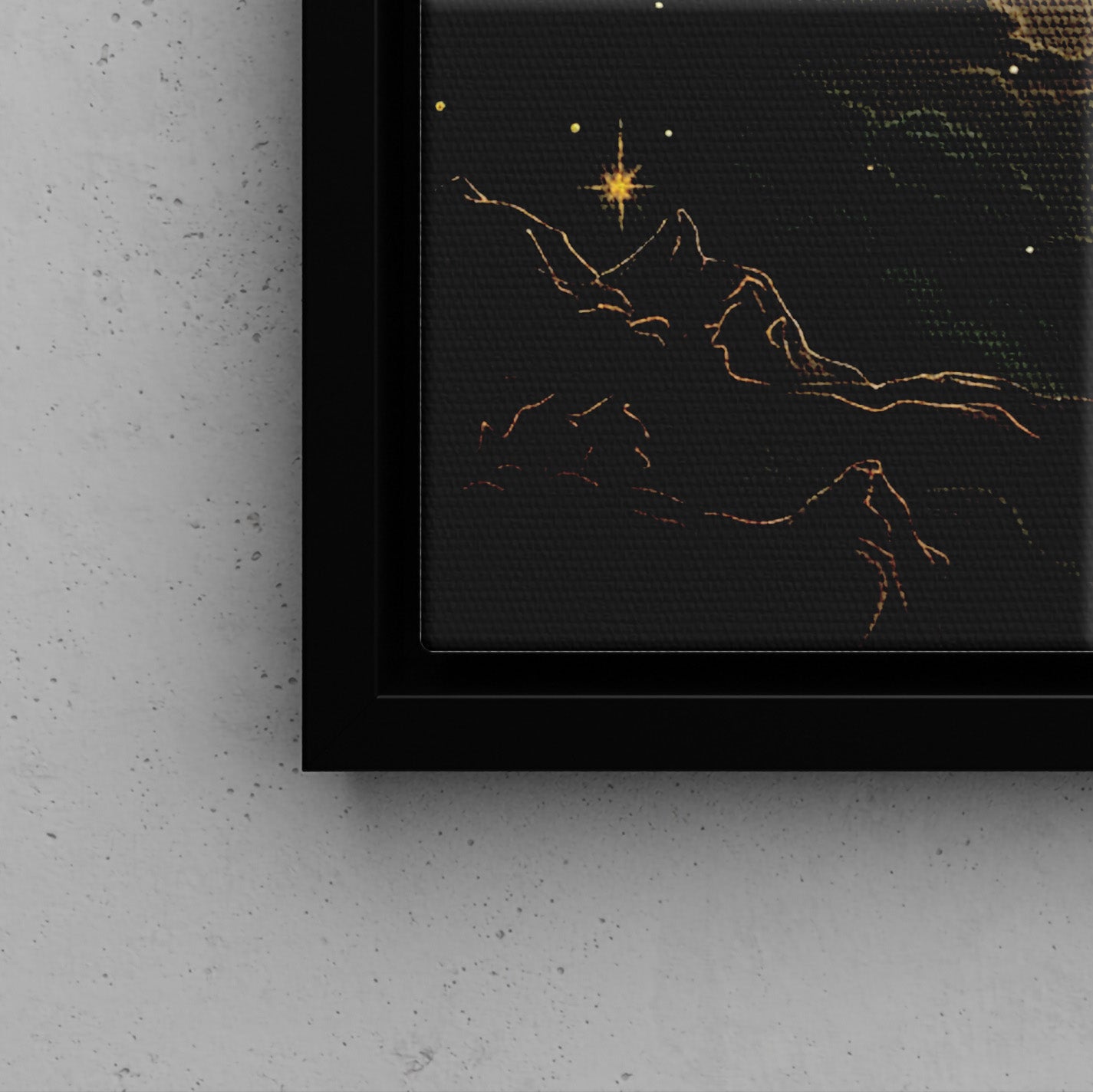 Framed Canvas - Enchanting Lunar Glow