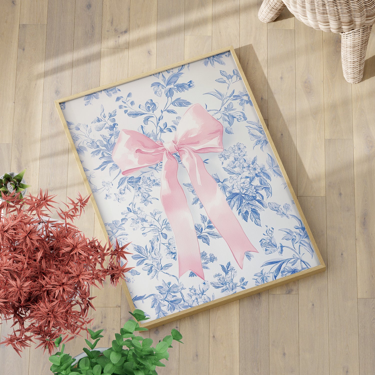 Pink Bow Floralscape