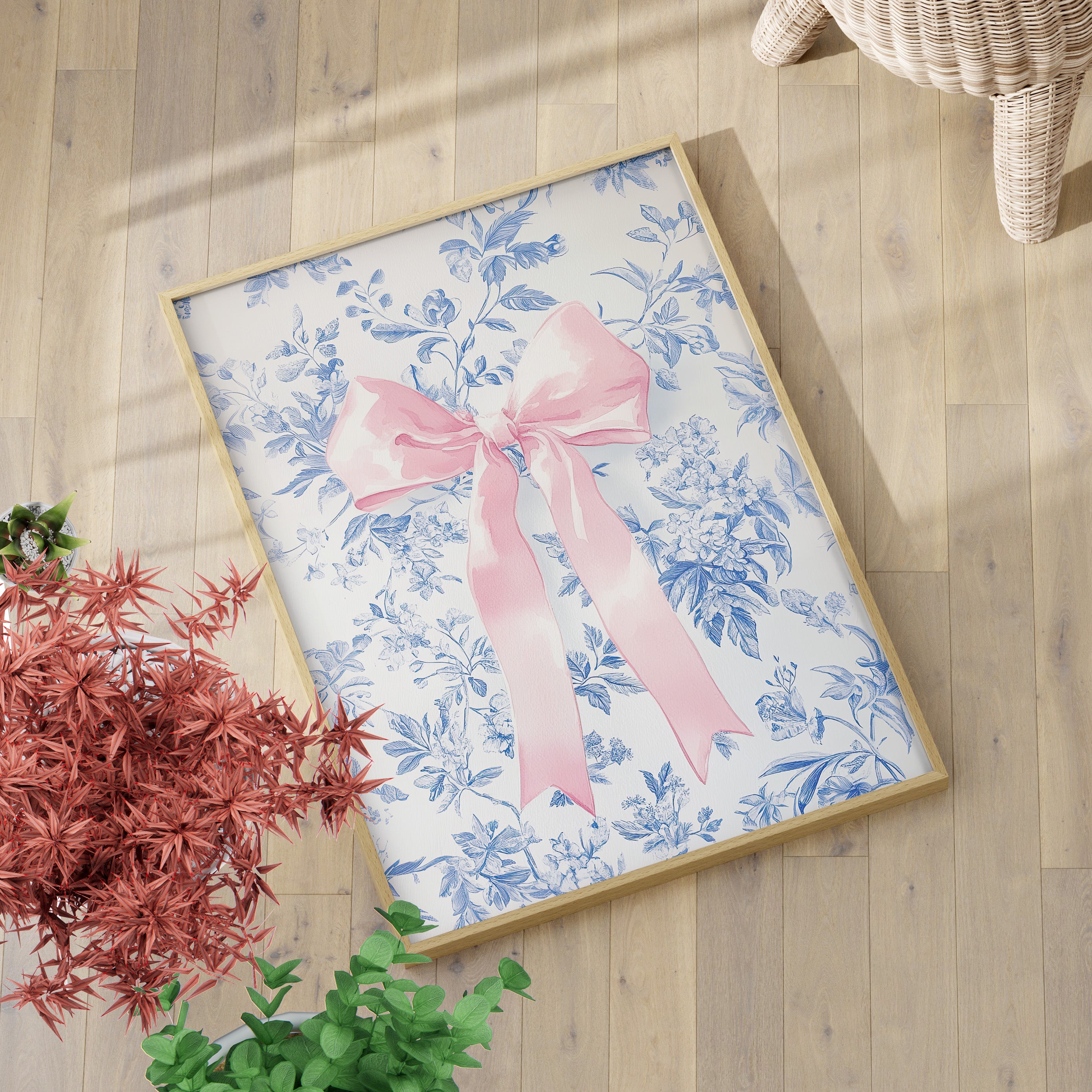 Pink Bow Floralscape