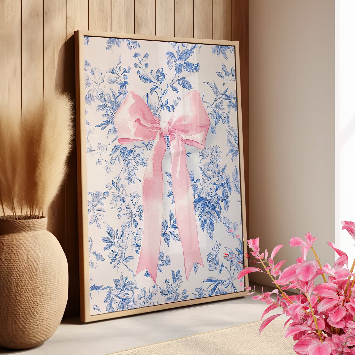 Pink Bow Floralscape