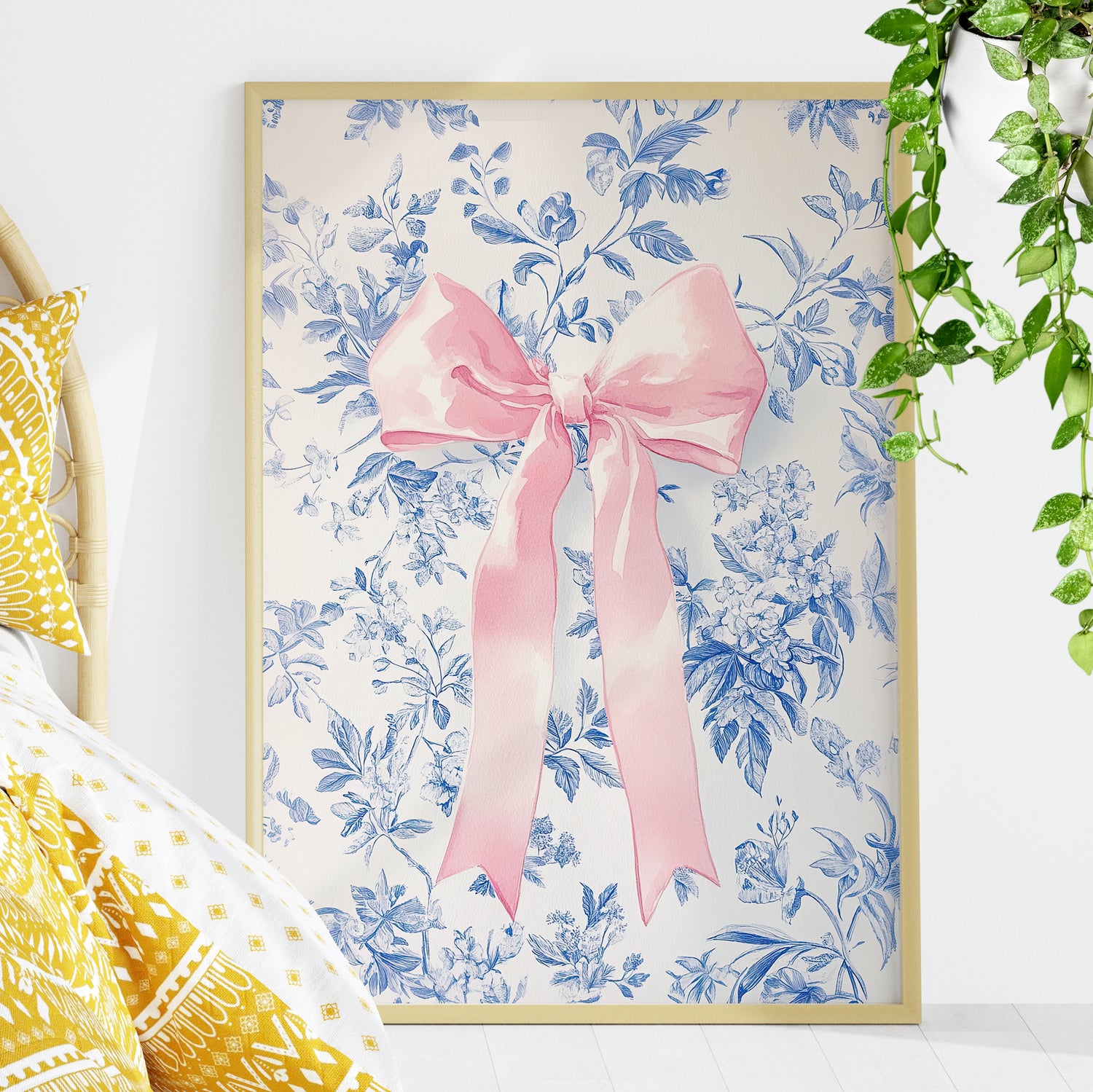 Pink Bow Floralscape