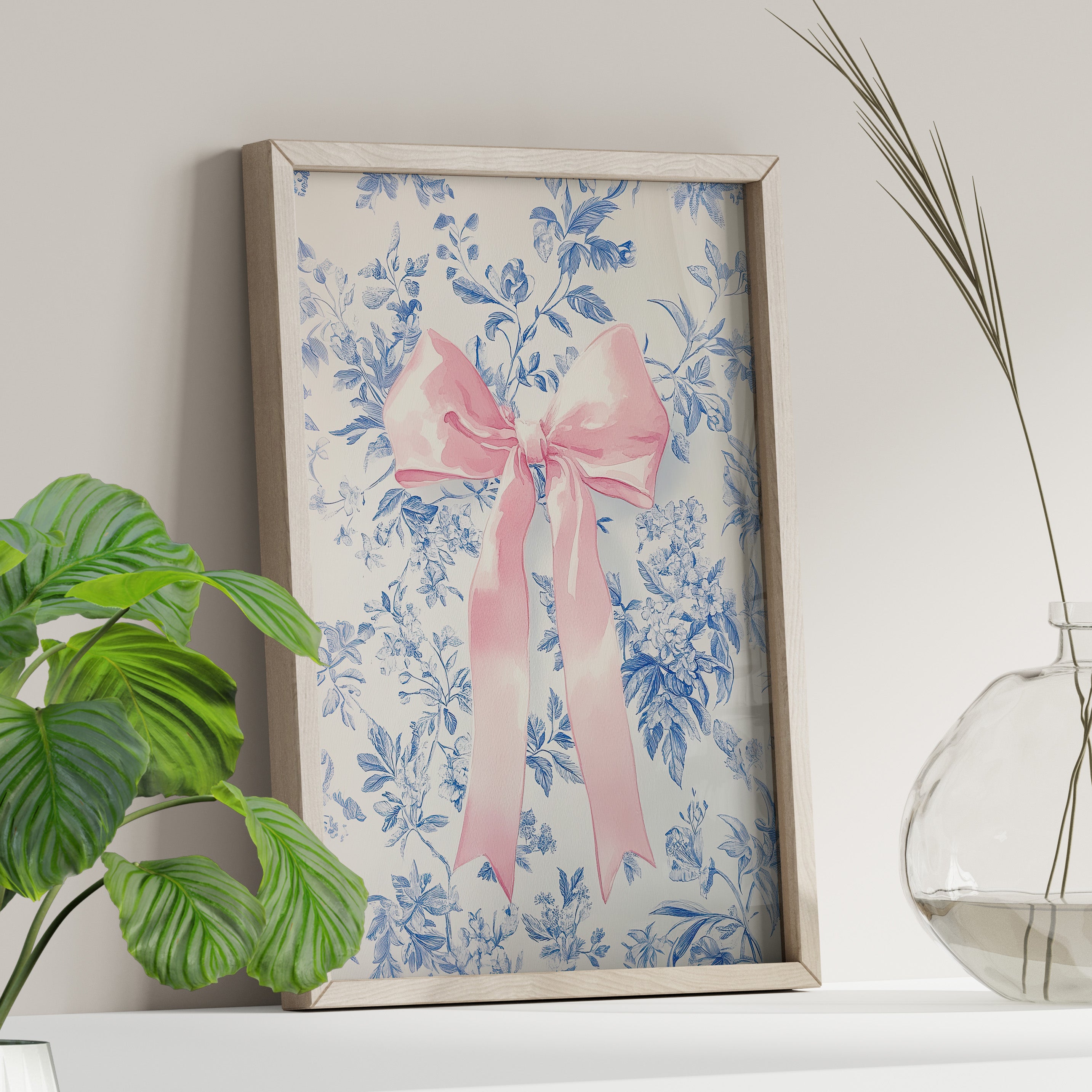 Pink Bow Floralscape