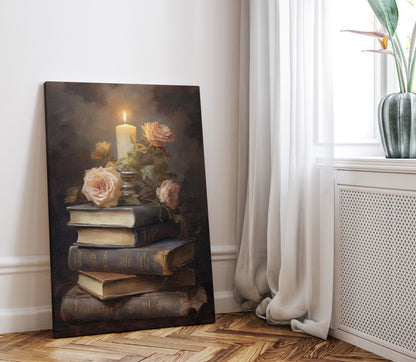 .75&quot; Matte Canvas - Literary Rose Glow