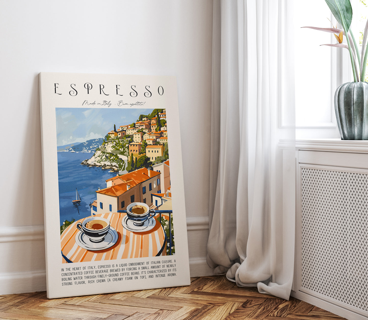 .75&quot; Matte Canvas - Espresso Views of Italy