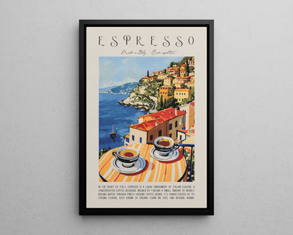 Framed Canvas - Espresso Views of Italy