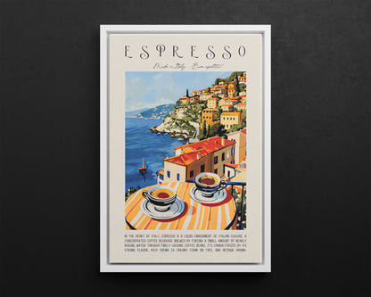 Framed Canvas - Espresso Views of Italy