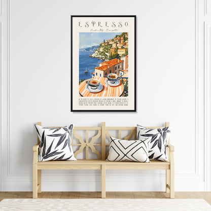 Framed Canvas - Espresso Views of Italy