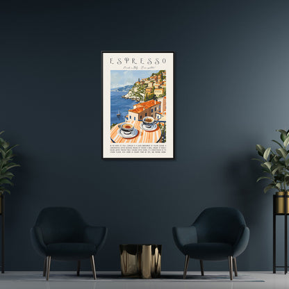 Framed Canvas - Espresso Views of Italy