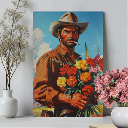 .75" Matte Canvas - Rugged Blooms Cowboy