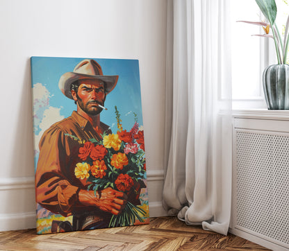 .75" Matte Canvas - Rugged Blooms Cowboy