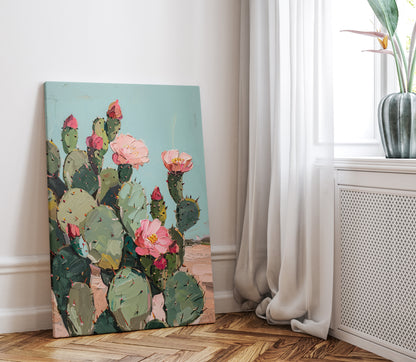 .75" Matte Canvas - Arizona Blooming Cactus Color