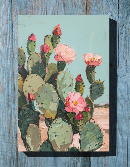 .75" Matte Canvas - Arizona Blooming Cactus Color