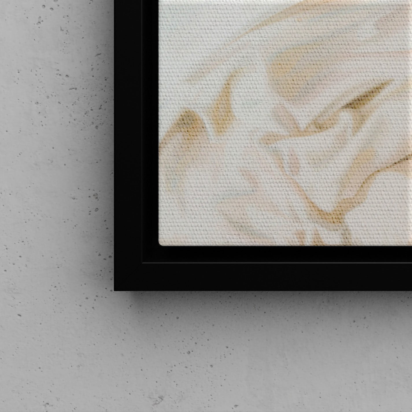 Framed Canvas - Cozy Frogs Romantic Bliss