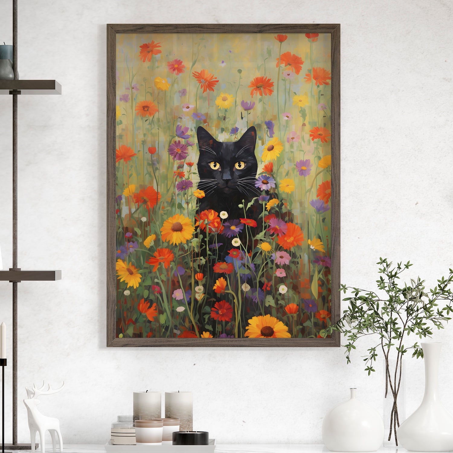 Feline Floral Fantasia