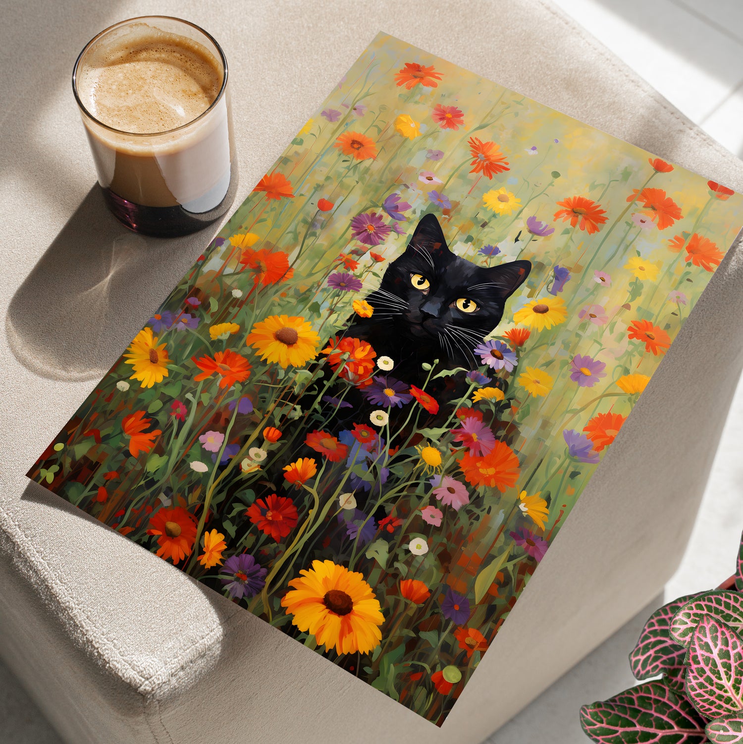 Feline Floral Fantasia