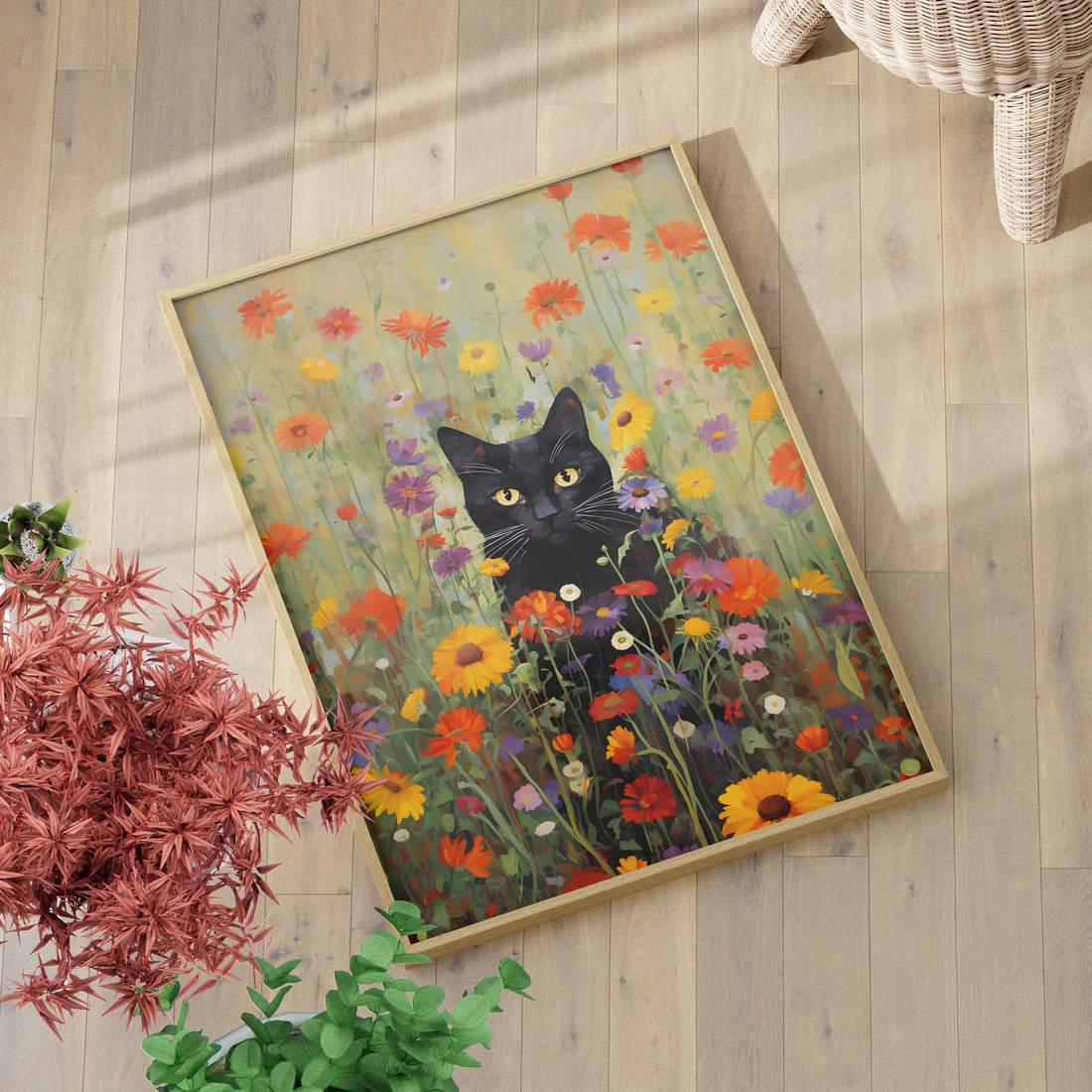 Feline Floral Fantasia