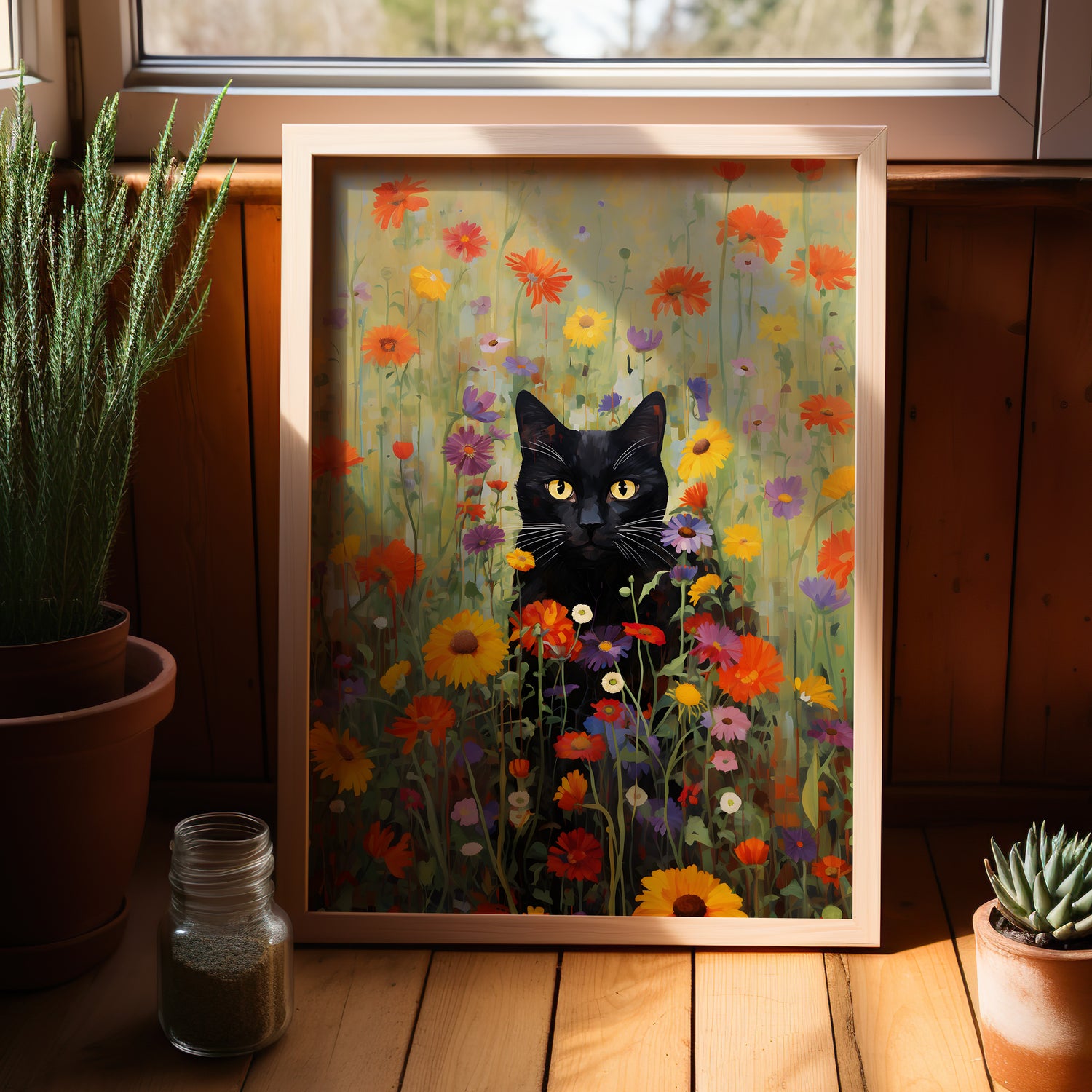 Feline Floral Fantasia