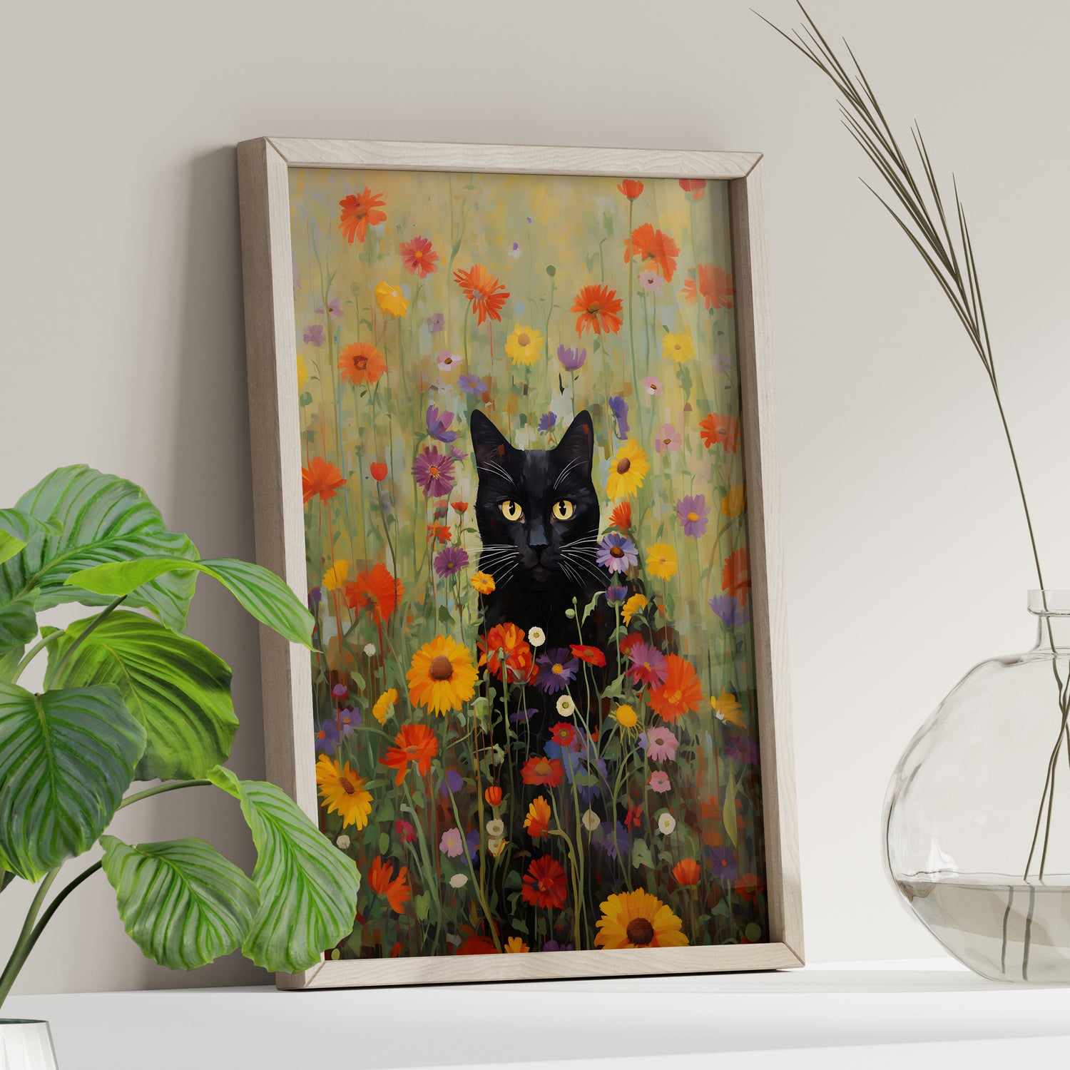 Feline Floral Fantasia