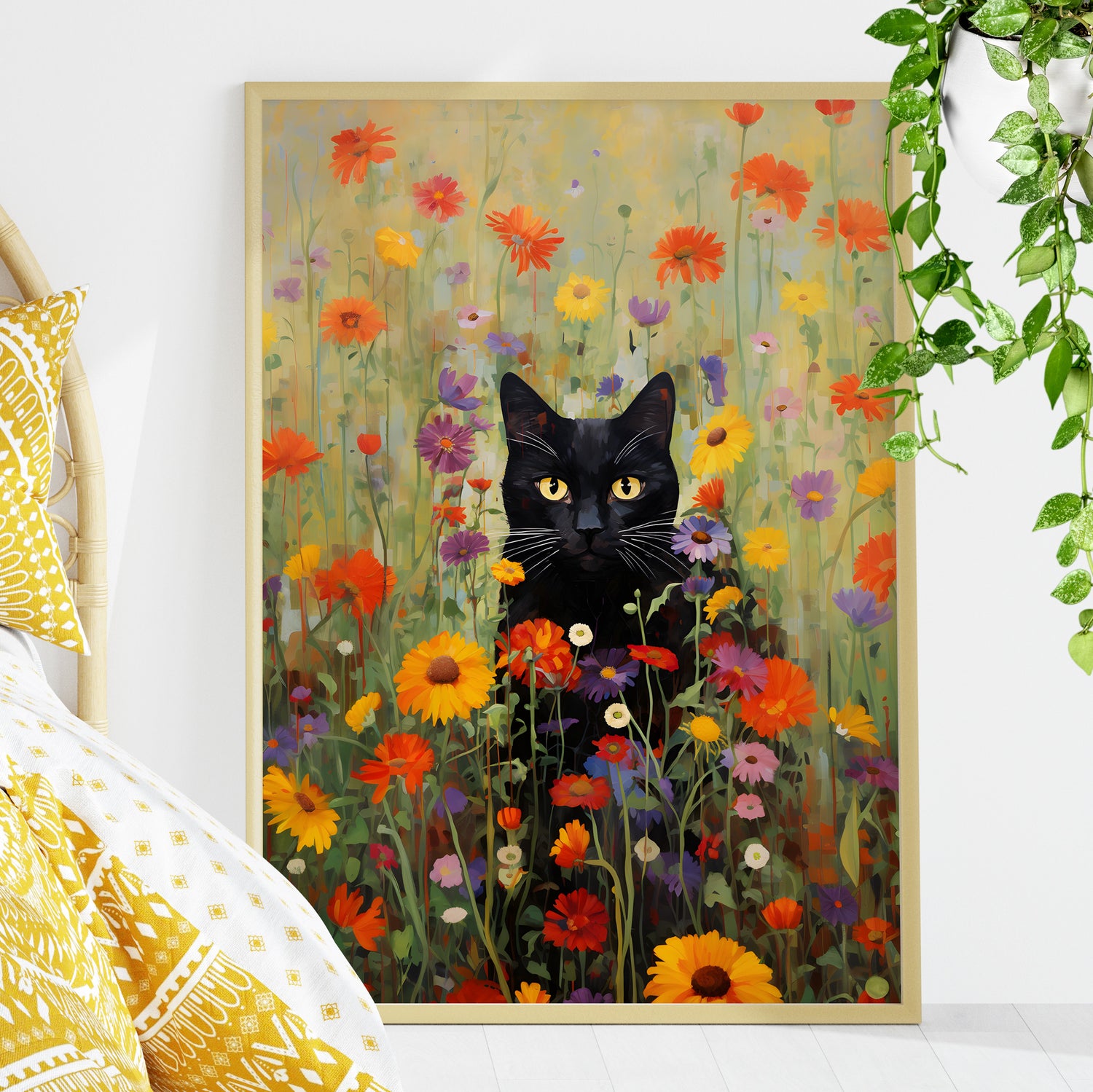 Feline Floral Fantasia