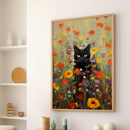 Feline Floral Fantasia