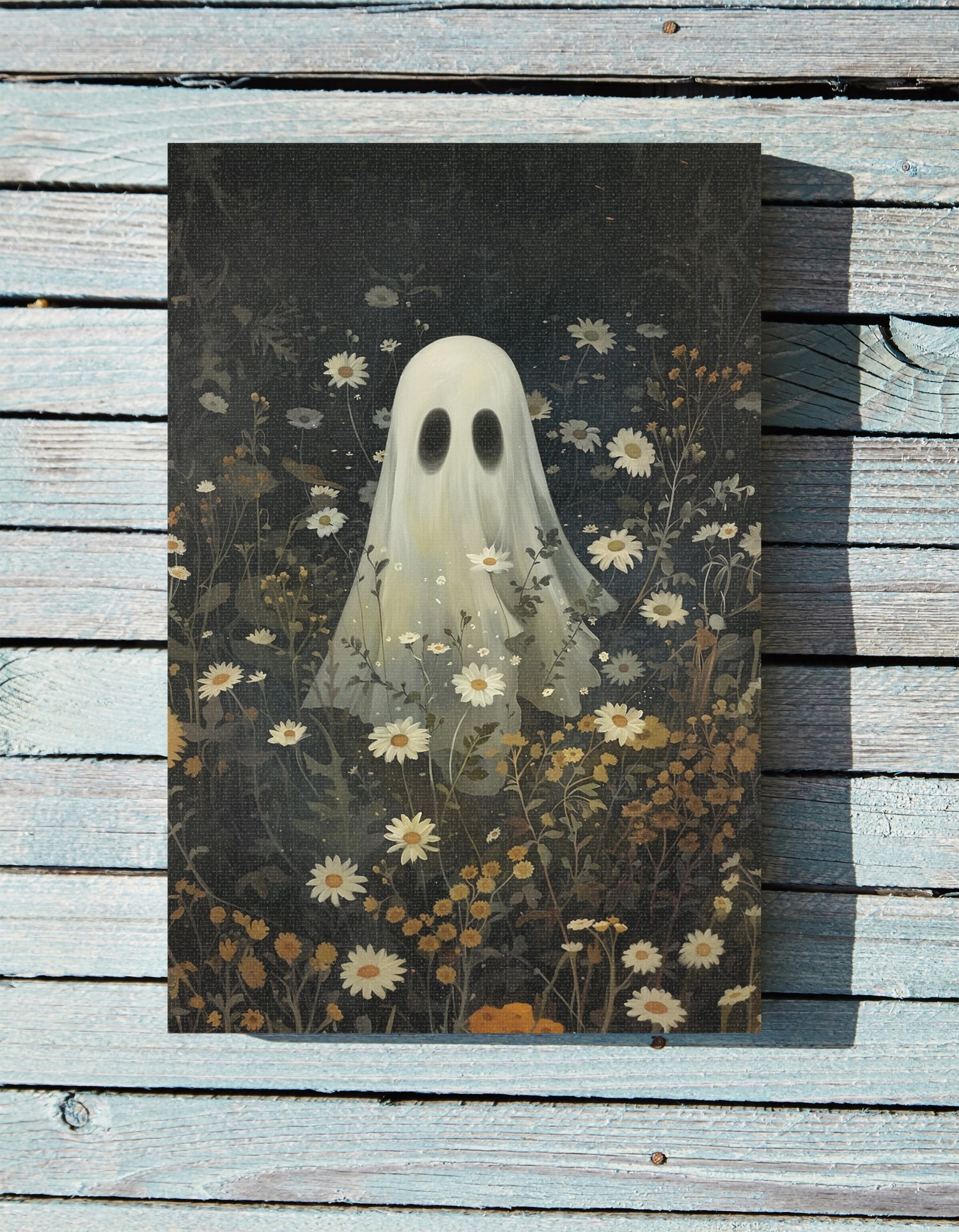 .75" Matte Canvas - Daisy Meadow Ghost