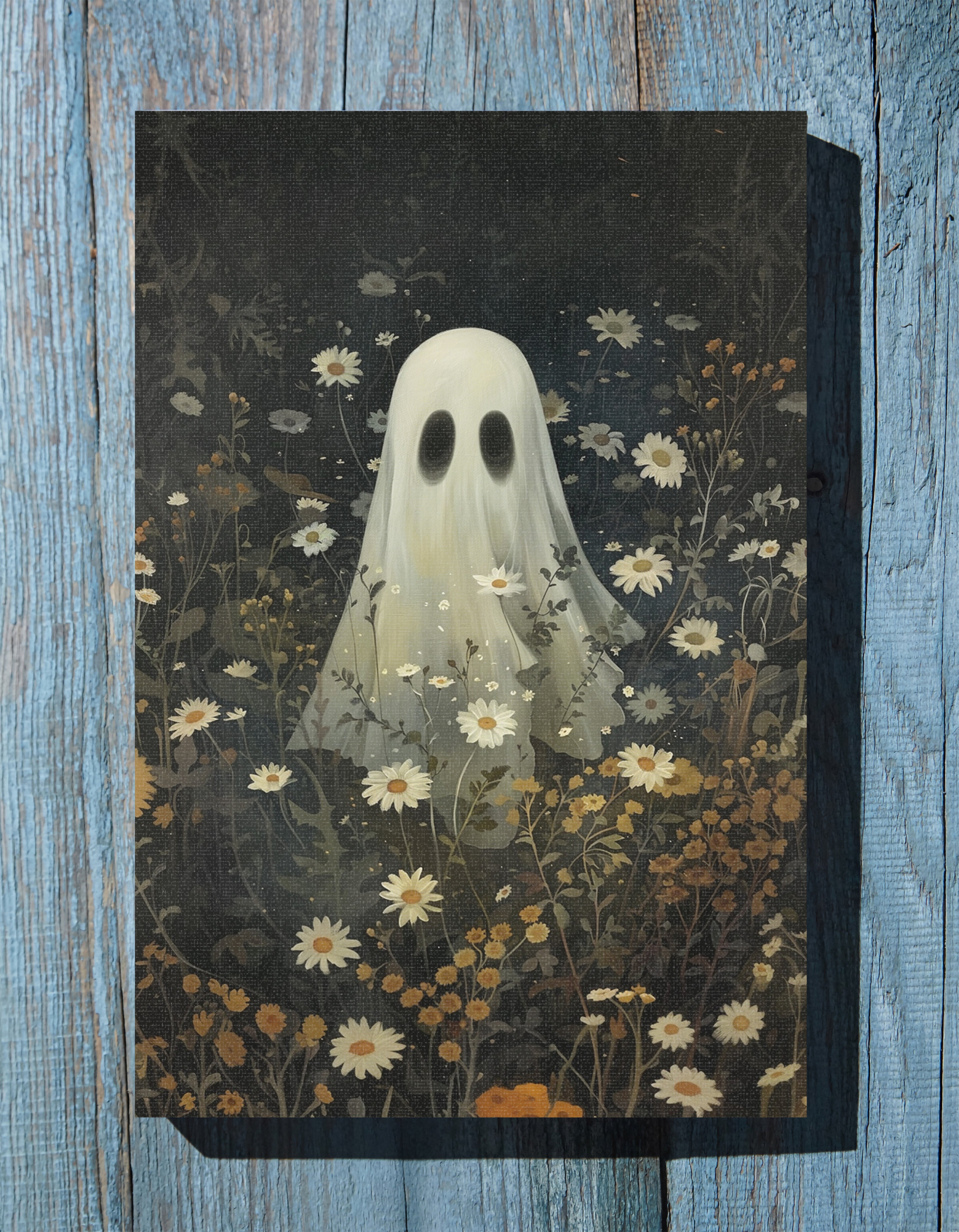 .75" Matte Canvas - Daisy Meadow Ghost