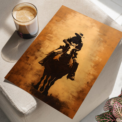 Cowboy Rider Silhouette