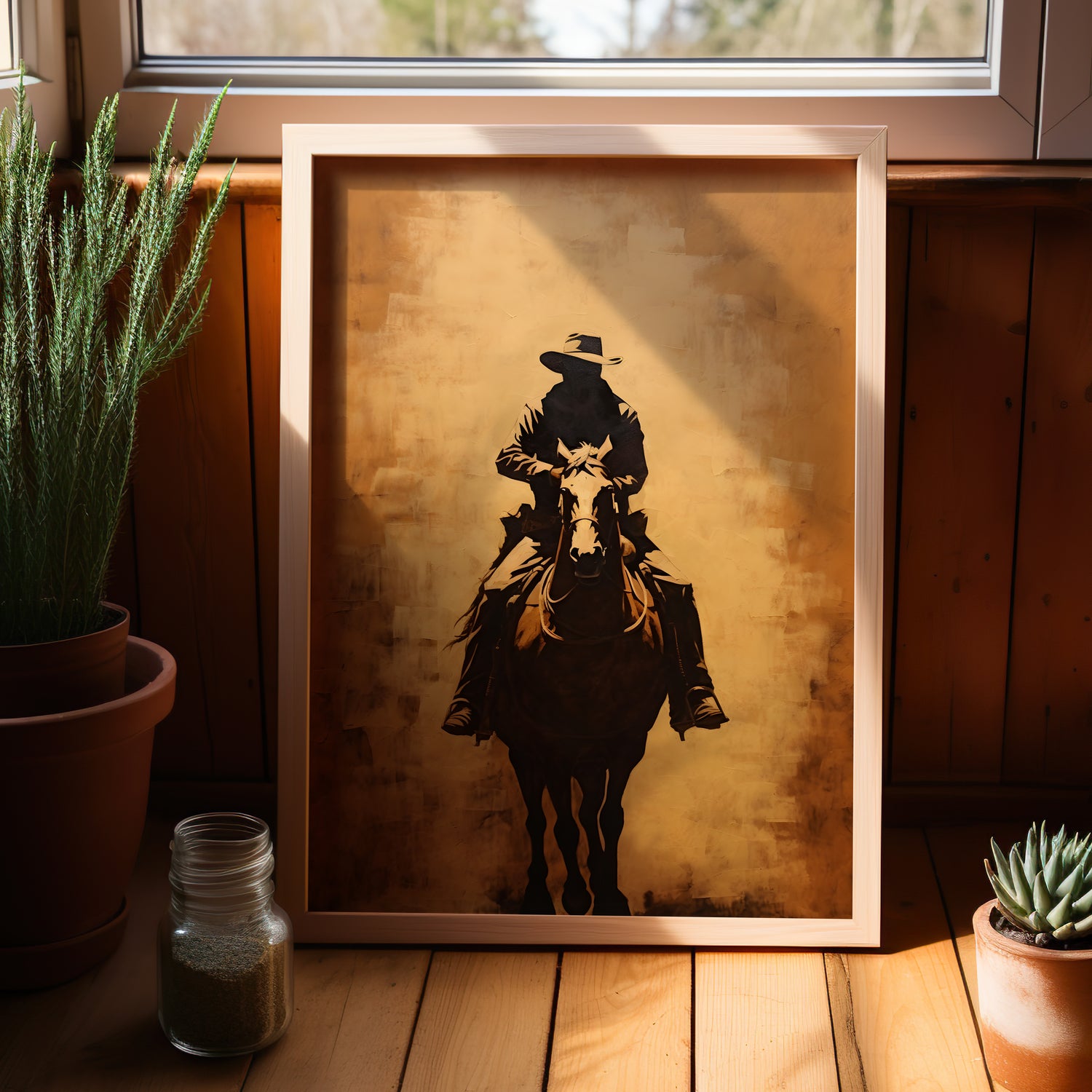 Cowboy Rider Silhouette