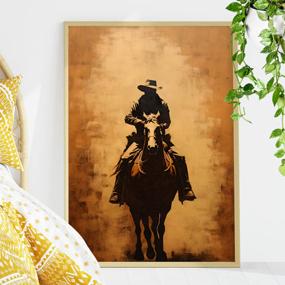 Cowboy Rider Silhouette