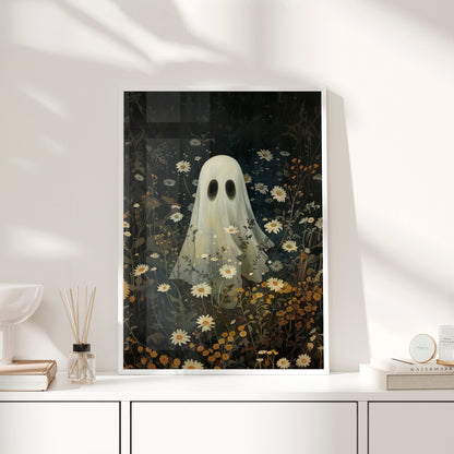 Framed Paper Print - Daisy Meadow Ghost