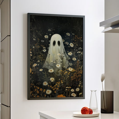 Framed Paper Print - Daisy Meadow Ghost