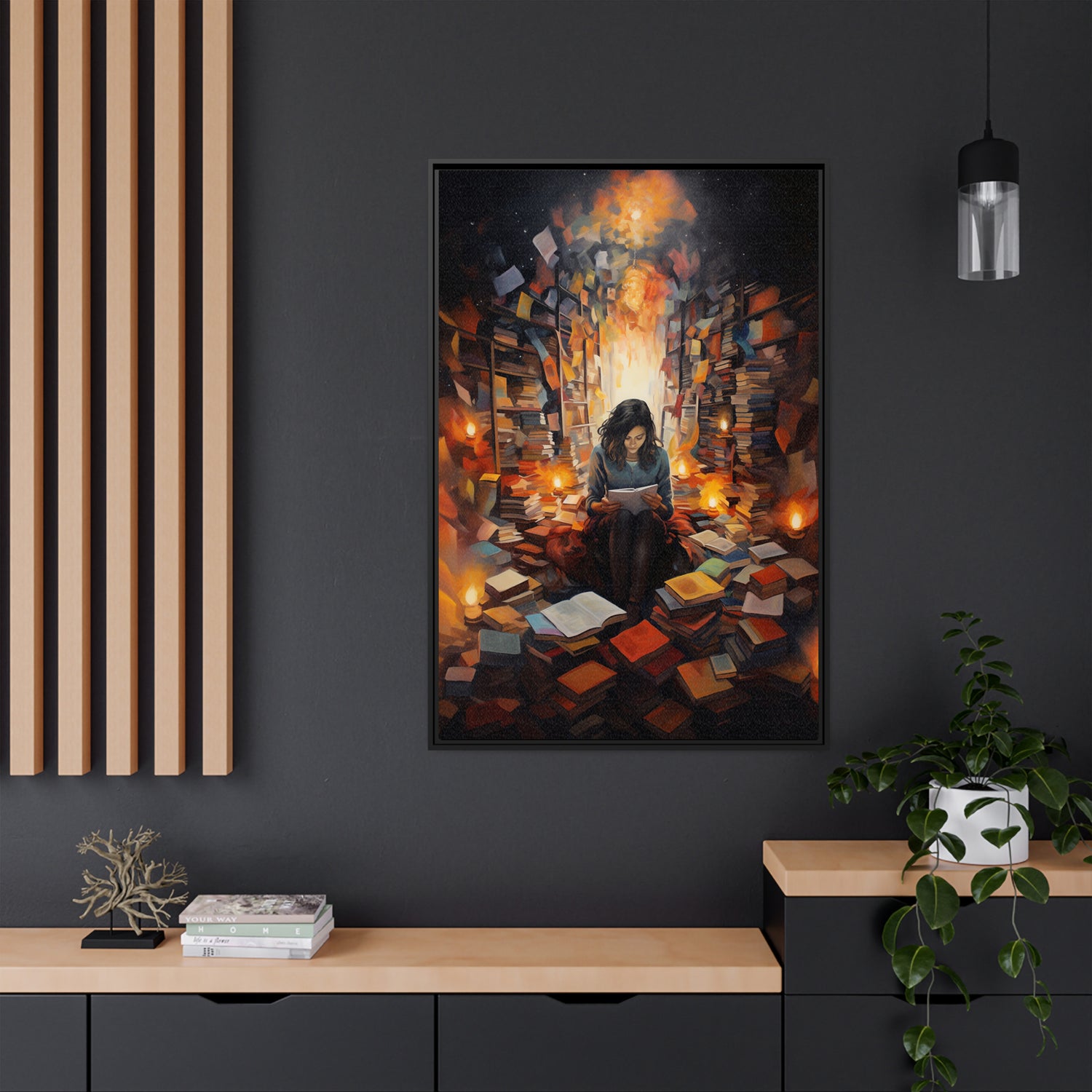 Framed Canvas - The Sanctuary of Stories