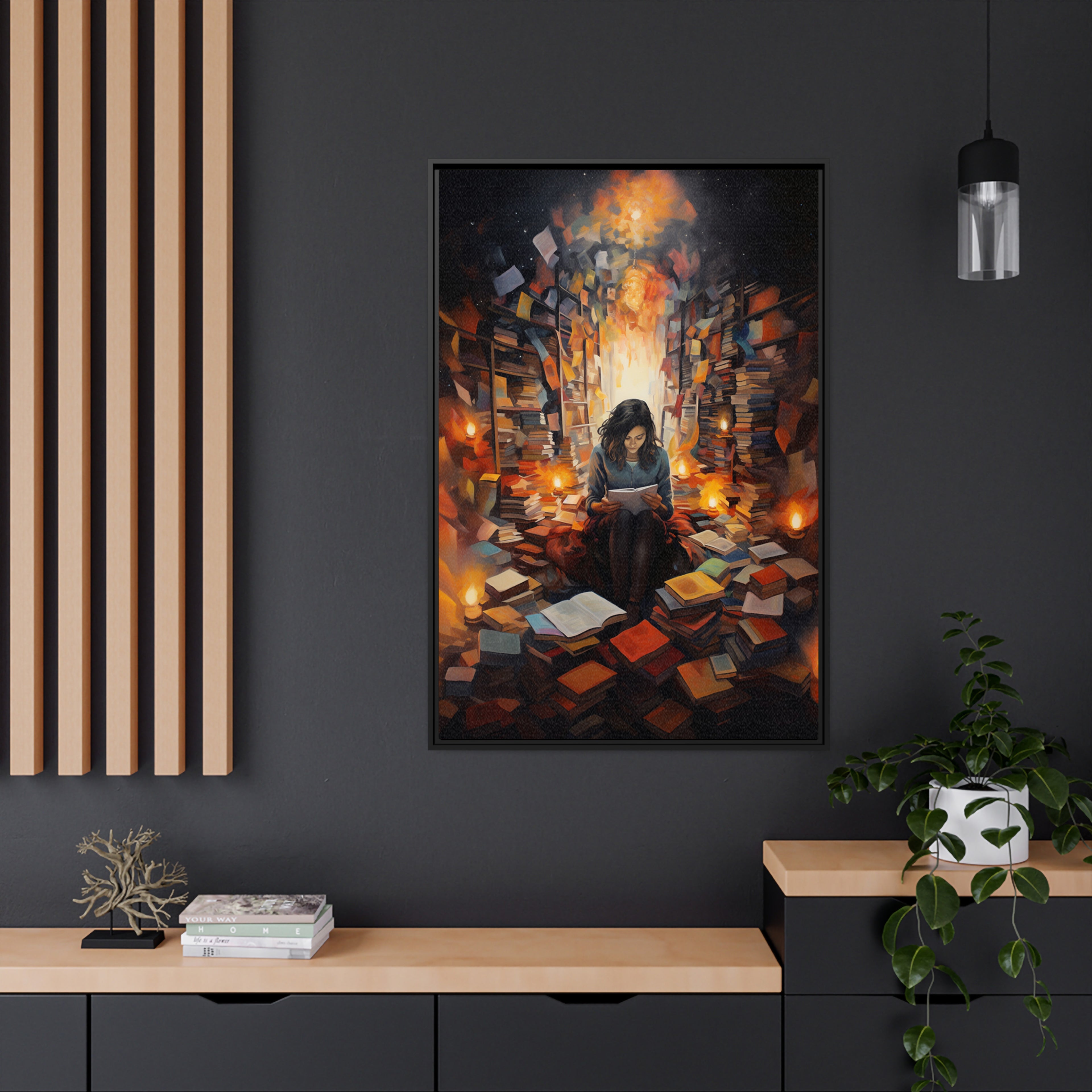 Framed Canvas - The Sanctuary of Stories
