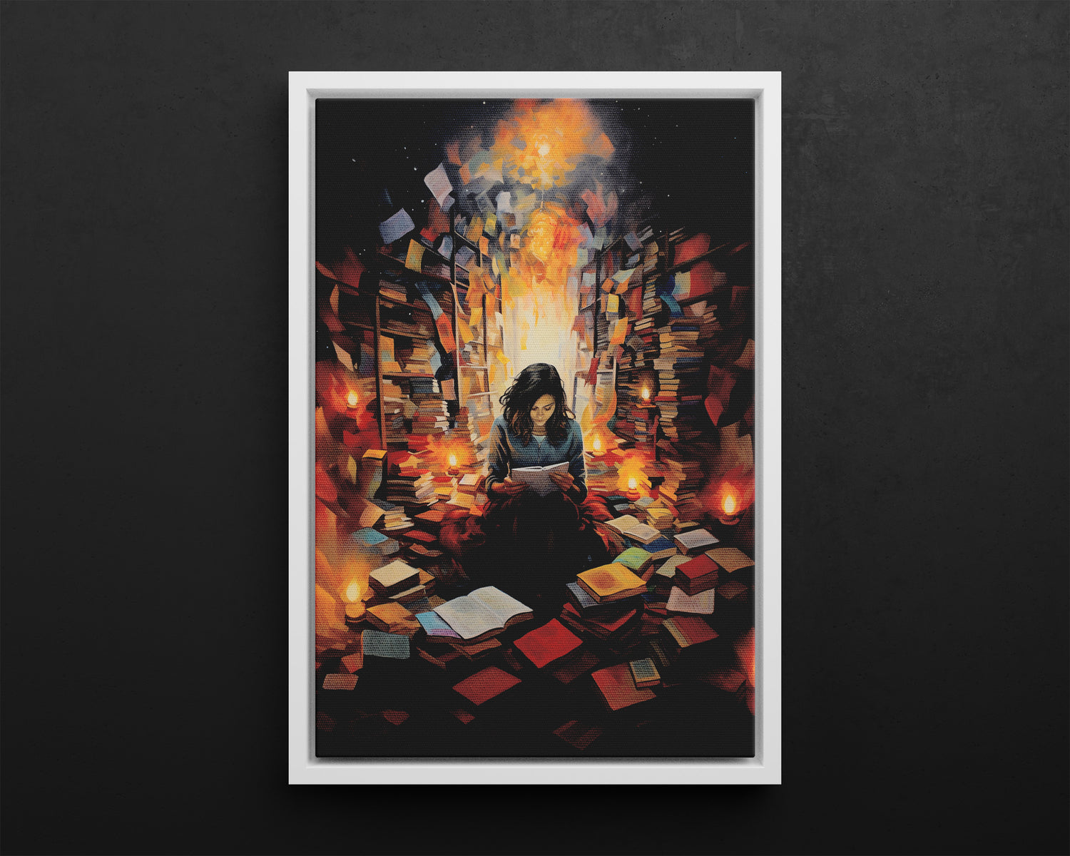 Framed Canvas - The Sanctuary of Stories