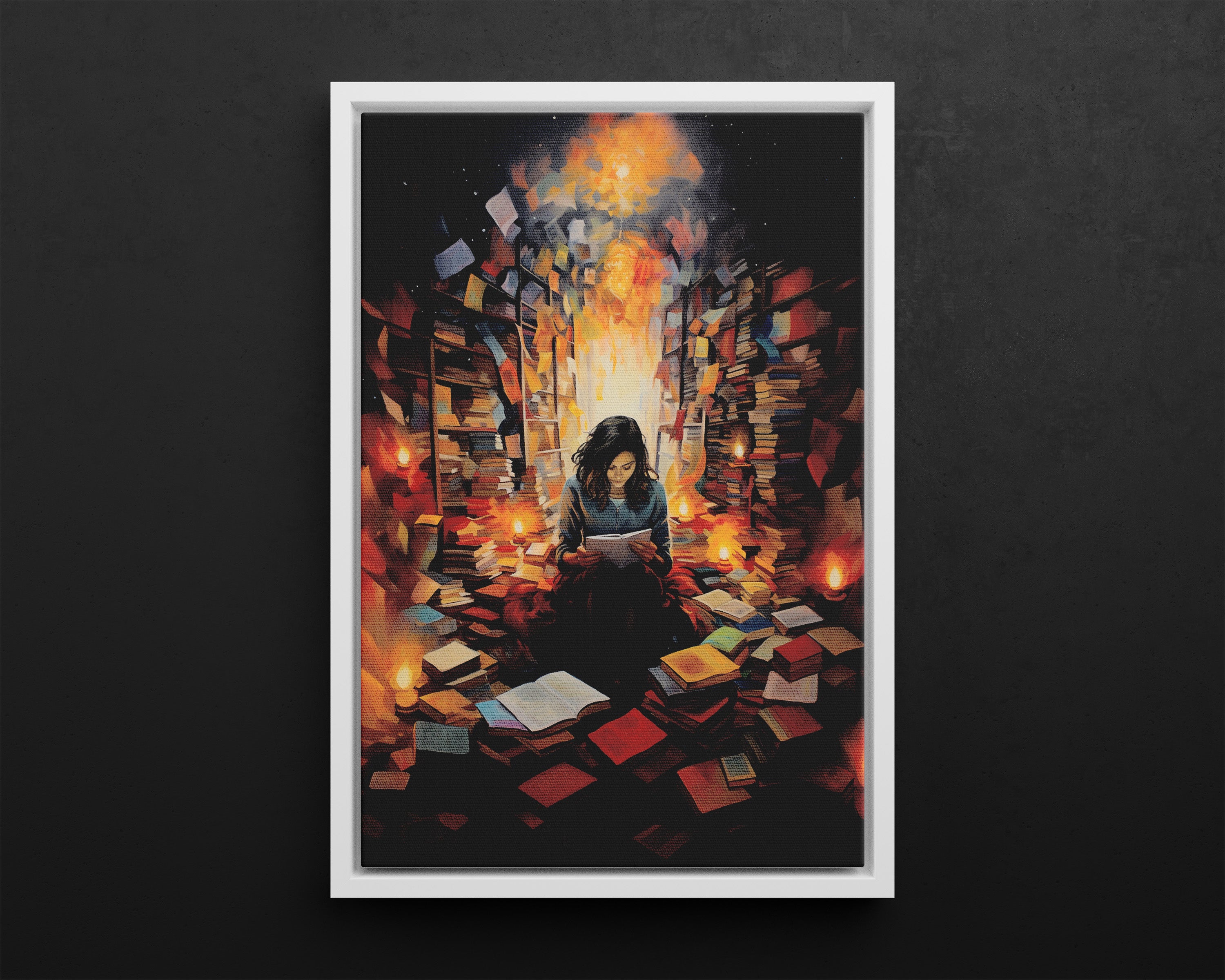 Framed Canvas - The Sanctuary of Stories