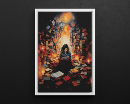 Framed Canvas - The Sanctuary of Stories